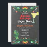 Invitation Chalkboard Nacho Moyenne Couple Douche Floral<br><div class="desc">Chalkboard Nacho Moyenne Couple Douche Florale Invitation style Fête mexicaine invitation</div>