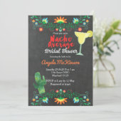 Invitation Chalkboard Nacho Moyenne d'invitation de douche nu (Debout devant)