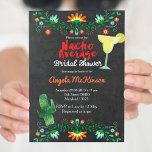 Invitation Chalkboard Nacho Moyenne d'invitation de douche nu<br><div class="desc">Chalkboard Nacho Moyenne d'invitation à la douche nuptiale! invitation à la festa mexicaine</div>