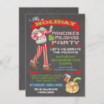 Invitation Chalkboard Noël Pancakes & Pajamas Party<br><div class="desc">Pancakes & Pajamas Party Invitations Super mignonne pour les fêtes, cette fête de Noël est pour les adultes ou les enfants qui ont un thème pyjama. Dispose de pantoufles Père Noël pj et rennes, de polices amusantes et de bannières sur un arrière - plan de tableau noir. Idéal pour un...</div>