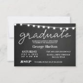 Invitation Chalkboard Open House Graduation Party (Devant)
