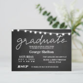 Invitation Chalkboard Open House Graduation Party (Debout devant)