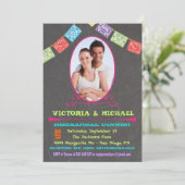 Invitation Chalkboard Photo Dîner de répétition mexicaine Fie (Debout devant)