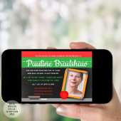 Invitation Chalkboard Photo Teacher Retraite Party