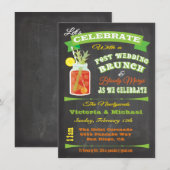 Invitation Chalkboard Post Mariage Brunch et Bloody Marys (Devant / Derrière)