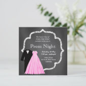 Invitation Chalkboard Prom (Debout devant)