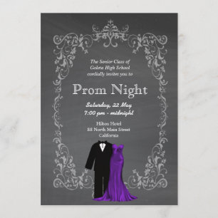 Invitation Chalkboard Prom