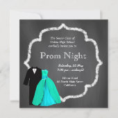 Invitation Chalkboard Prom (Devant)