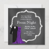 Invitation Chalkboard Prom (Devant)