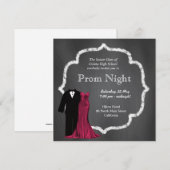Invitation Chalkboard Prom (Devant / Derrière)