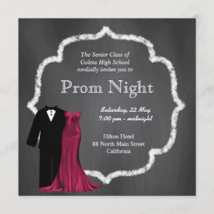 Invitation Chalkboard Prom