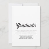 Invitation Chalkboard Retro Class of 2024 Photo Graduation (Dos)