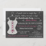 Invitation Chalkboard rose dentelle Lingerie Douche Bachelore<br><div class="desc">Chalkboard Dentelle Lingerie Douche Bachelorette Fête Invitations dans le thème rose</div>