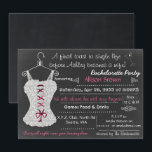 Invitation Chalkboard rose dentelle Lingerie Douche Bachelore<br><div class="desc">Chalkboard Dentelle Lingerie Douche Bachelorette Fête Invitations dans le thème rose</div>