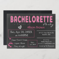 Chalkboard rose Lingerie Douche Bachelorette