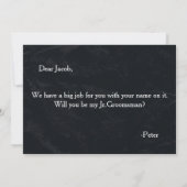 Invitation Chalkboard Seras-tu mon Jr.Groomsman (Dos)