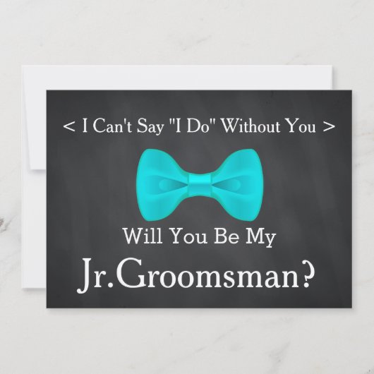 Invitation Chalkboard Seras-tu mon Jr.Groomsman (Devant)