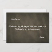 Invitation Chalkboard Seras-tu mon Jr.Groomsman (Dos)