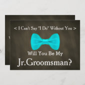 Invitation Chalkboard Seras-tu mon Jr.Groomsman (Devant / Derrière)