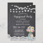 Invitation Chalkboard String éclaire la partie fiançale flora<br><div class="desc">Créez votre invitation parfaite avec ce modèle pré-conçu, vous pouvez facilement la personnaliser pour être le vôtre. Pour plus de personnalisation, cliquez sur le lien "customiser plus loin" et utilisez notre outil de conception facile à utiliser pour modifier ce modèle. Si vous préférez les papiers plus épais / Finition mat,...</div>