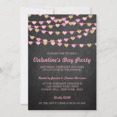 Invitation Chalkboard String Love Coeur Saint Valentin (Devant)
