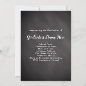 Invitation Chalkboard Swirl Class of 2021 Photo Graduation (Dos)
