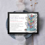 Invitation Chalkboard Teups Fête des mariées Tea Party<br><div class="desc">Célébrez dans le style avec ces invitations branchées à la douche nuptiale. Ce design est facile à personnaliser avec votre libellé d'événement spécial et vos invités seront ravis quand ils reçoivent ces invitations fabuleux.</div>
