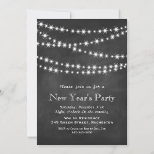 Invitation Chalkboard Twinkle claironne l'invitation du Nouve