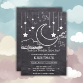 Invitation Chalkboard Twinkle Twinkle Little Star Baby shower
