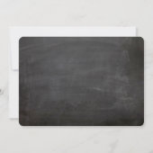 Invitation Chalkboard Vintage Chic Flouring Fête des mariées (Dos)