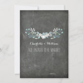 Invitation Chalkboard Vintage Floral Engagement Party (Dos)