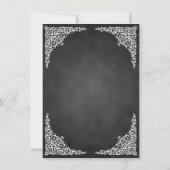 Invitation Chalkboard Vintage Swils Fête (Dos)