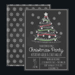 Invitation Chalkboard Whimsical Christmas Tree Fête de Noël<br><div class="desc">L'invitation peut être facilement customisée pour votre événement en ajoutant les détails de votre événement,  le style de police,  la taille et la couleur de police et le libellé de votre choix en cliquant sur le bouton "Personnaliser".</div>