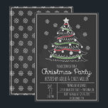 Invitation Chalkboard Whimsical Christmas Tree Fête de Noël<br><div class="desc">L'invitation peut être facilement customisée pour votre événement en ajoutant les détails de votre événement,  le style de police,  la taille et la couleur de police et le libellé de votre choix en cliquant sur le bouton "Personnaliser".</div>