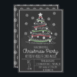 Invitation Chalkboard Whimsical Christmas Tree Fête de Noël<br><div class="desc">L'invitation peut être facilement customisée pour votre événement en ajoutant les détails de votre événement,  le style de police,  la taille et la couleur de police et le libellé de votre choix en cliquant sur le bouton "Personnaliser".</div>