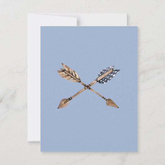 Invitation Chambray Boho BabyDouche (Dos)