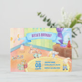 Invitation Chambre bébé avec jouets anniversaire (Debout devant)