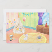 Invitation Chambre bébé avec jouets anniversaire (Dos)