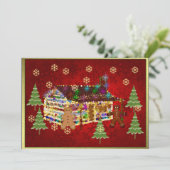 Invitation Chambre de pain d'épice Bijou-Couverte (Debout devant)