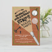 Invitation Chambre d'évasion moderne Fête n'importe quel âge  (Debout devant)