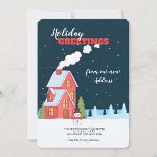 Invitation Chambre ouverte de nuit claire d'hiver