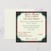 Invitation Chambre ouverte de Paisley/partie de pendaison de (Devant / Derrière)