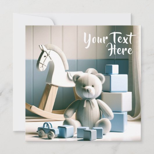 Invitation Chambre pour enfants avec jouets (Devant)