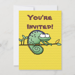 Invitation Chameleon Cute Funny