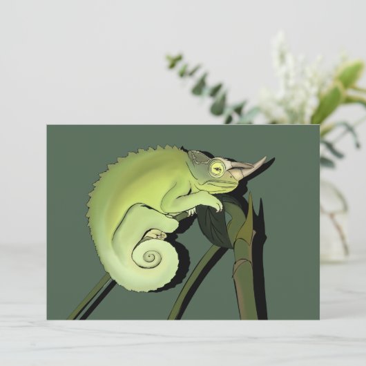Invitation Chameleon de Jackson (Debout devant)