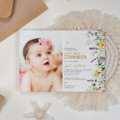 Invitation Chamomille & Eucalyptus Photo Première Communion S