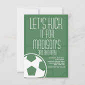 Invitation Champ de balle de football frapper n'importe quel  (Devant)