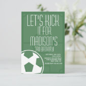 Invitation Champ de balle de football frapper n'importe quel  (Debout devant)