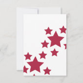 Invitation Champ de baseball Anniversaire Étoiles N'importe q (Dos)