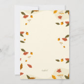 Invitation Champ de citrouilles (Dos)